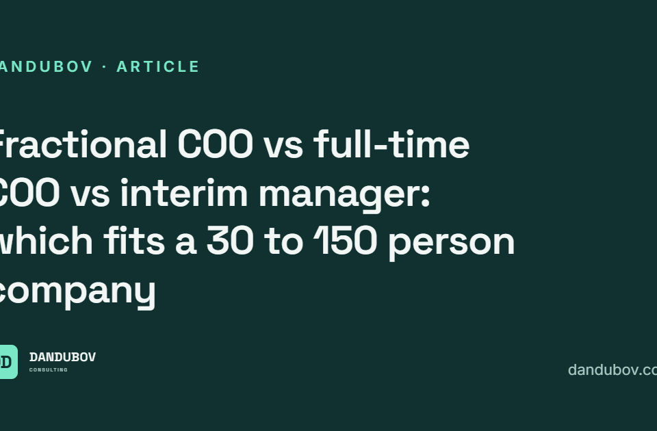 Fractional COO vs full-time COO vs interim manager, article cover